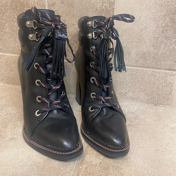 Sam Eldeman lace up booties, women’s 7.5. - Picture 1 of 3